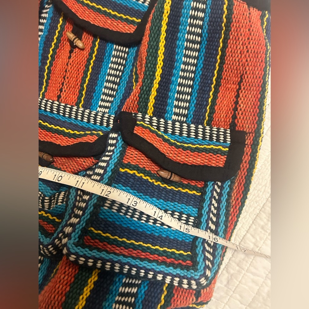 Multicolor Striped Women's Backpack - Picture 6 of 7